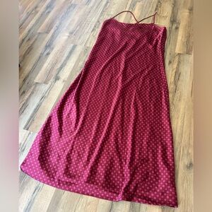Chic Burgundy Midi Dress